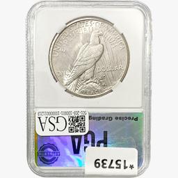 1923-S Silver Peace Dollar PGA MS64