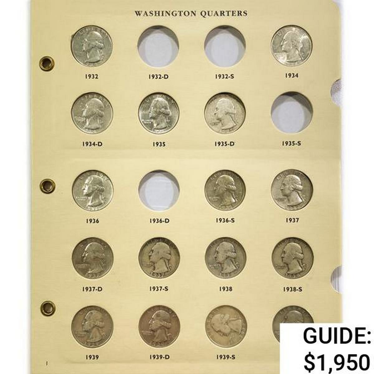 1932-1997 Washington Quarter Book (107 Coins)