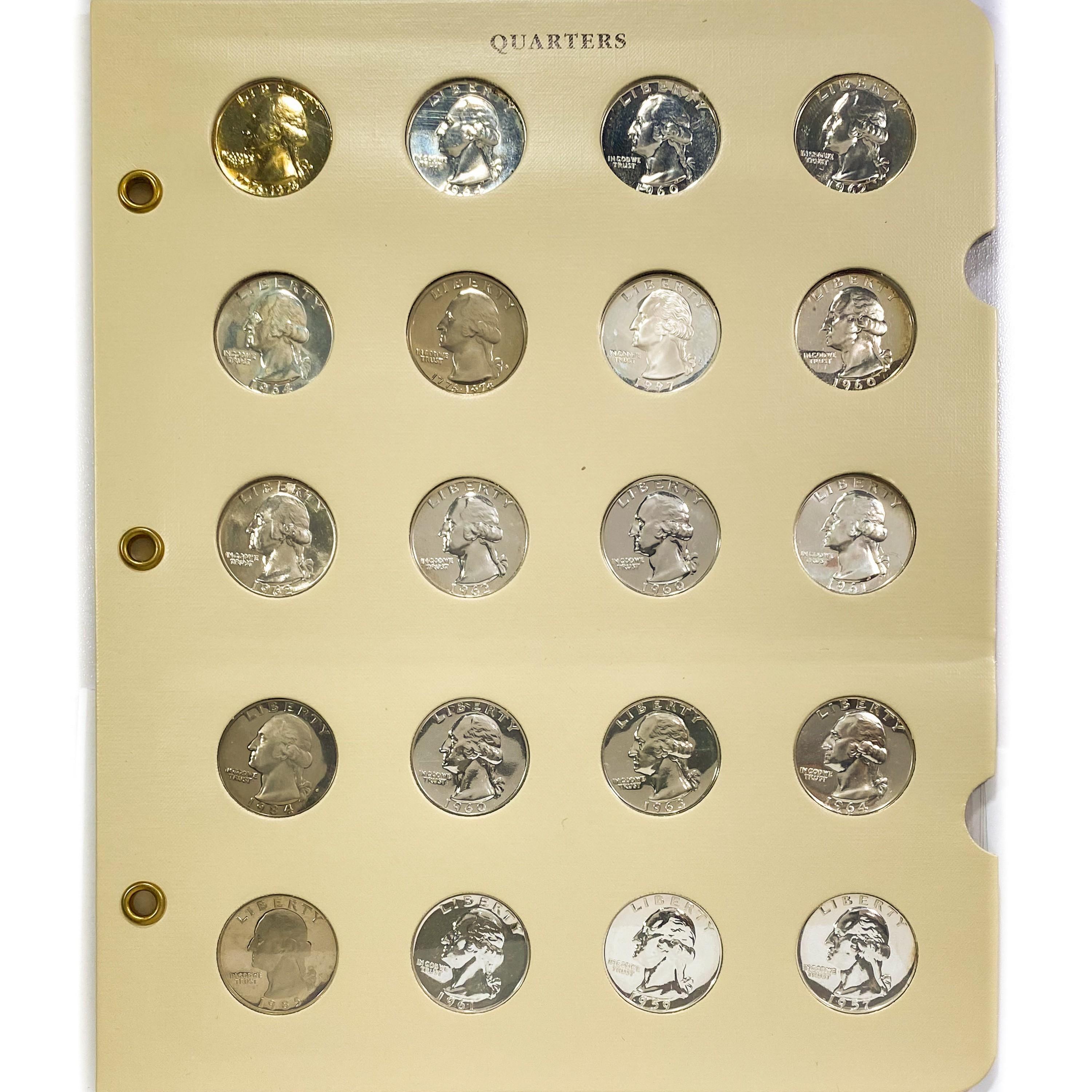 1932-1997 Washington Quarter Book (107 Coins)