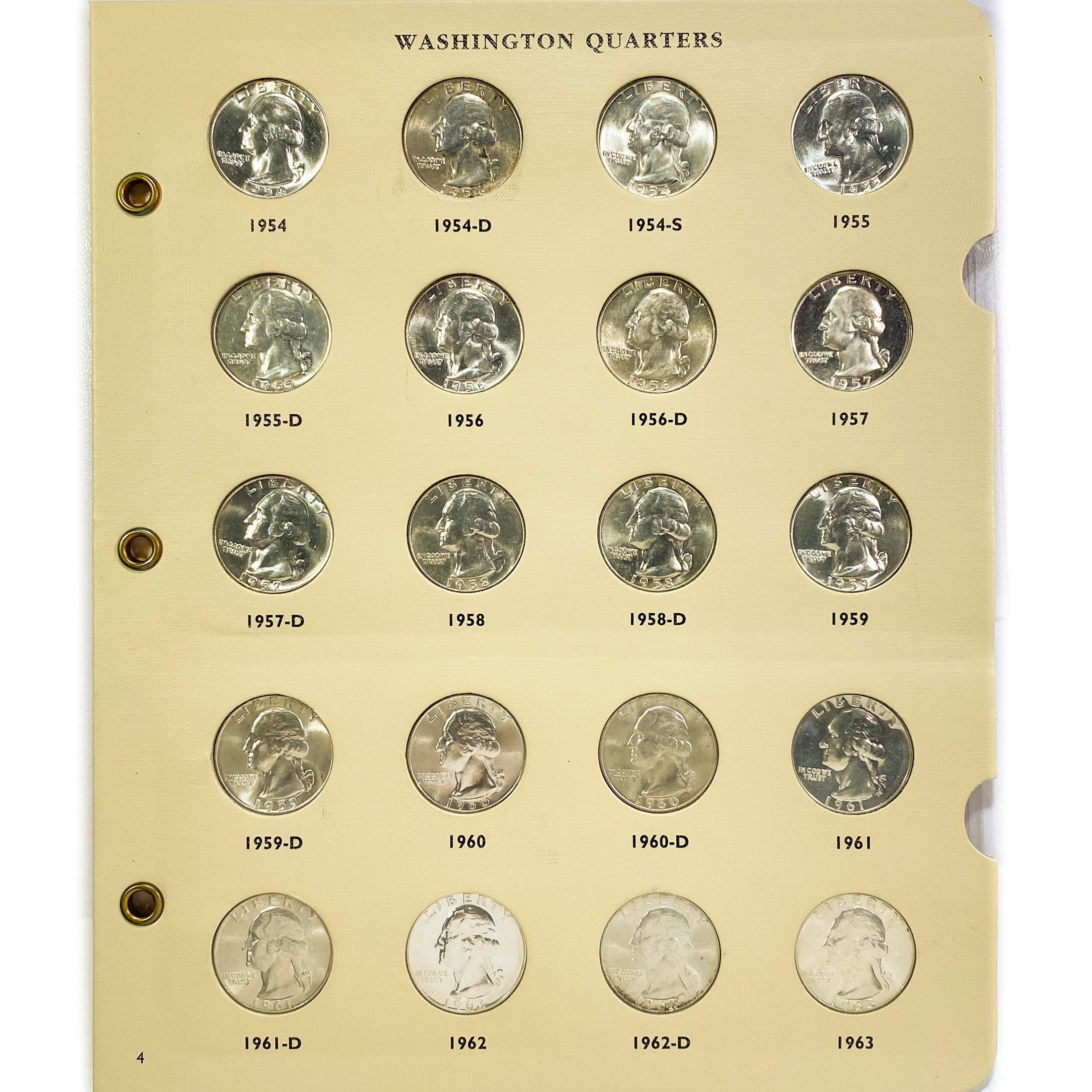 1932-1997 Washington Quarter Book (107 Coins)