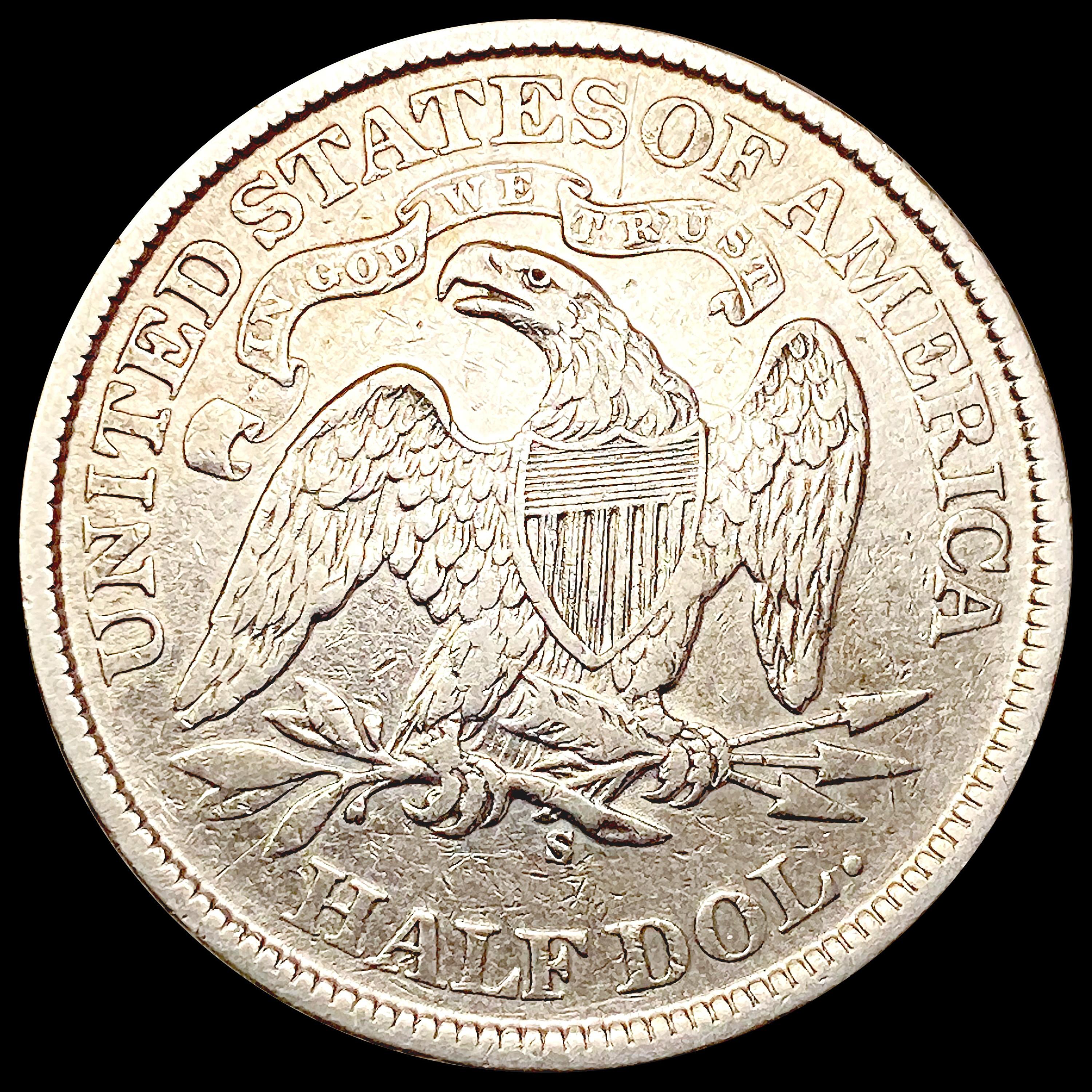 1871-S Seated Liberty Half Dollar LIGHTLY CIRCULAT