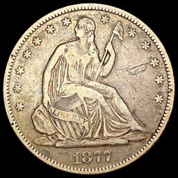 1877-S Seated Liberty Half Dollar LIGHTLY CIRCULAT