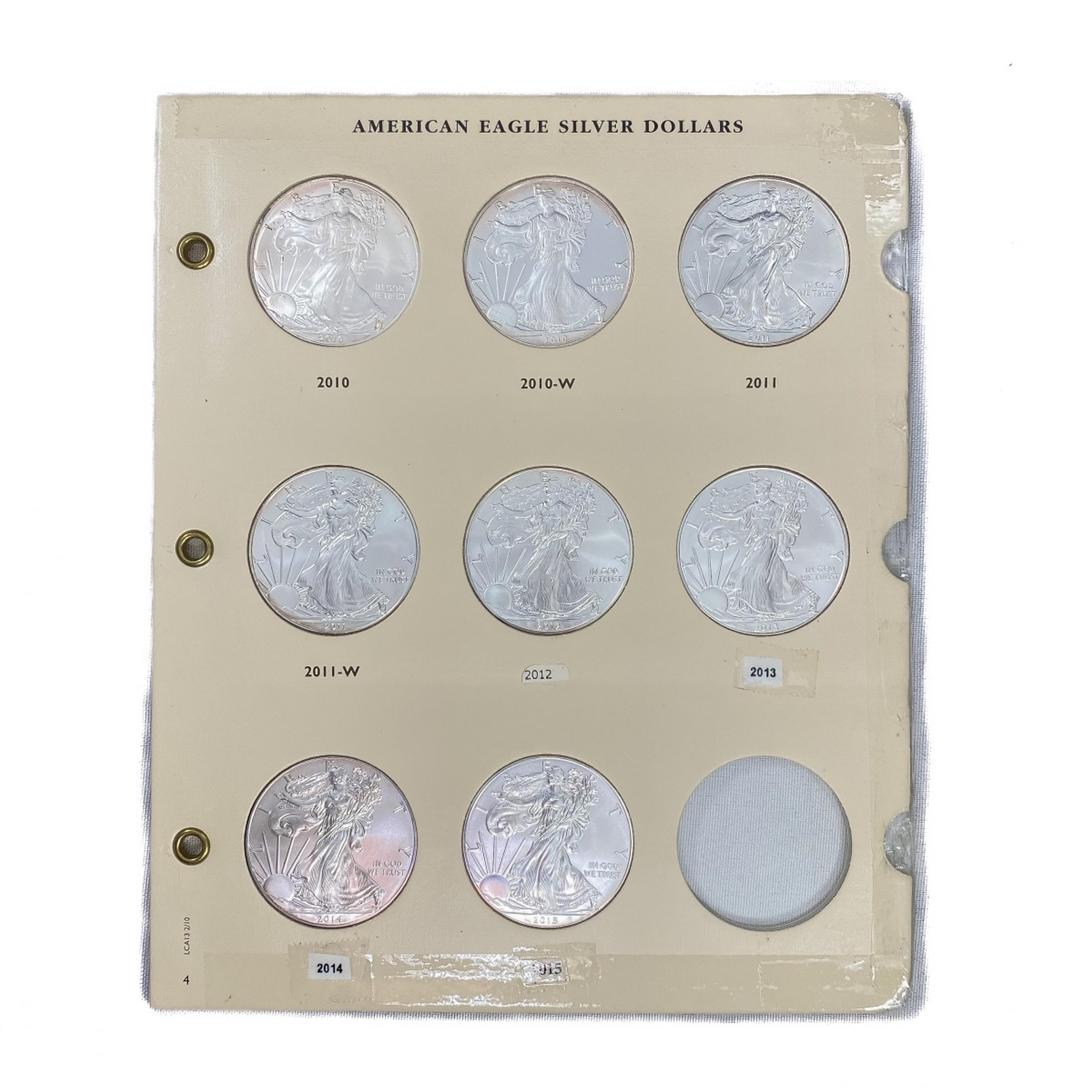 1986-2015 American 1oz Silver Eagle Book (35 Coins