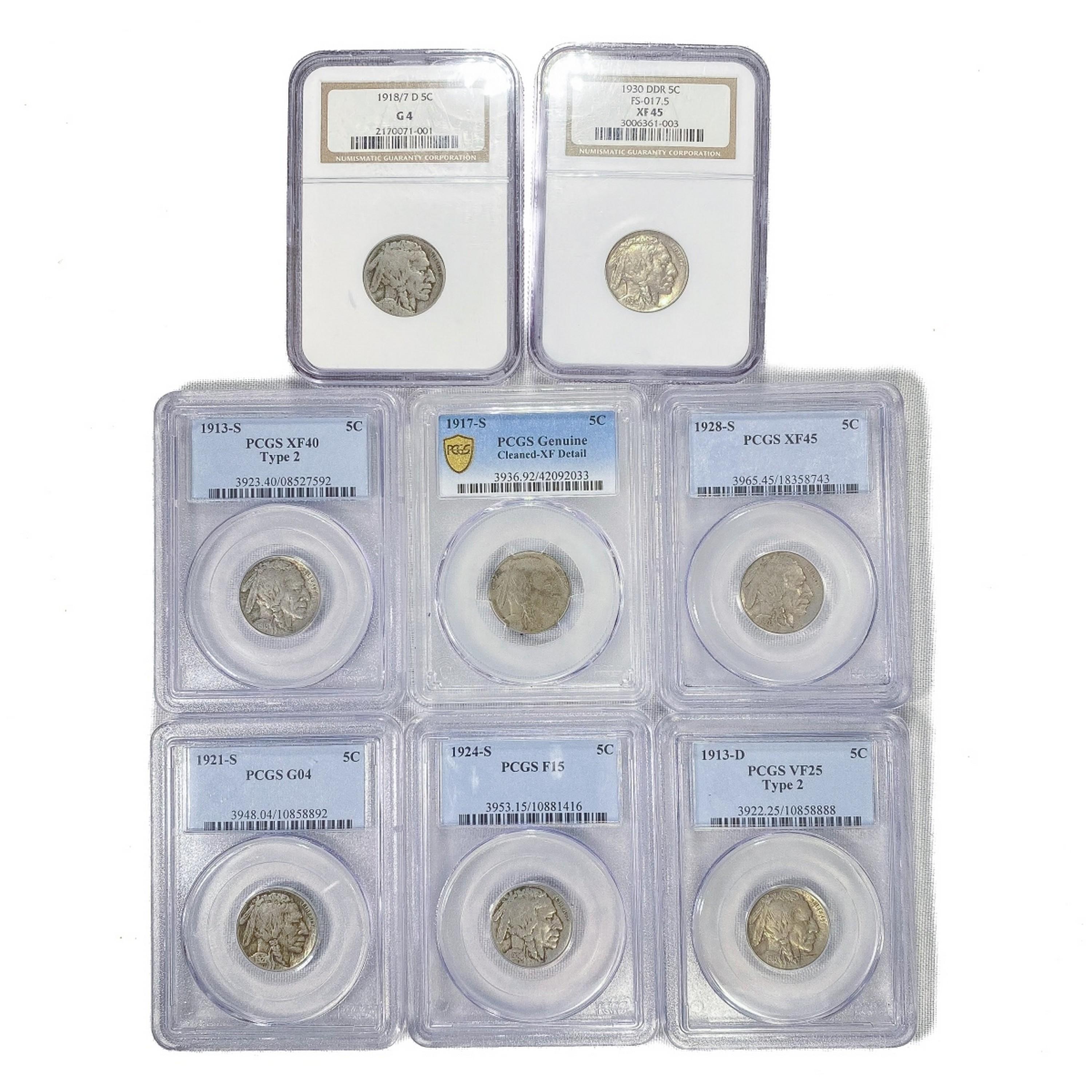 1913-1938 Buffalo Nickel Book (66 Coins)