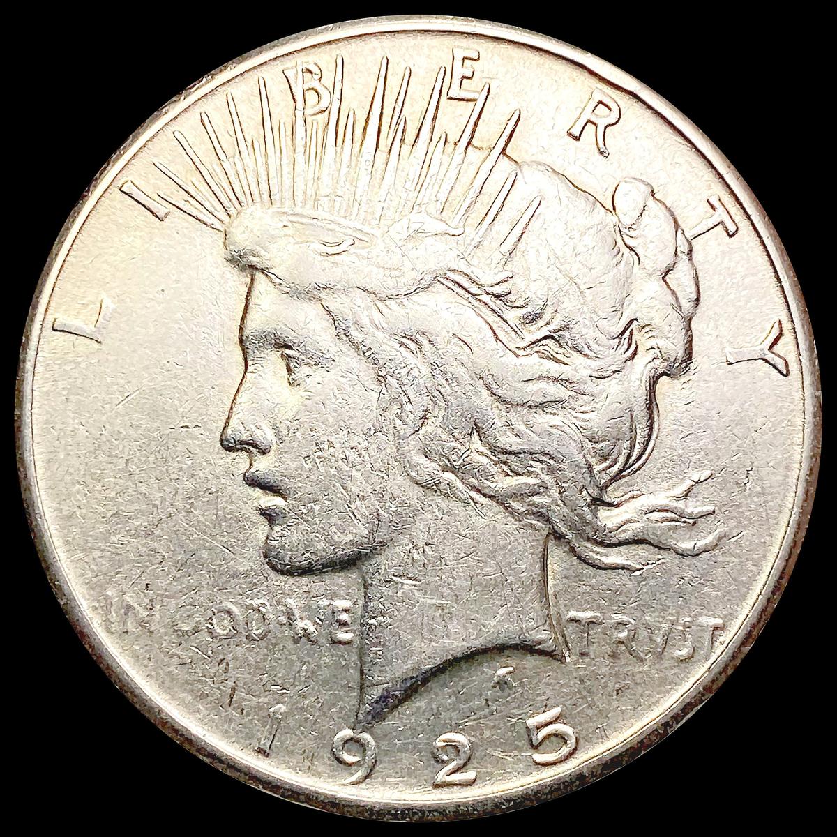 1925-S Silver Peace Dollar CLOSELY UNCIRCULATED