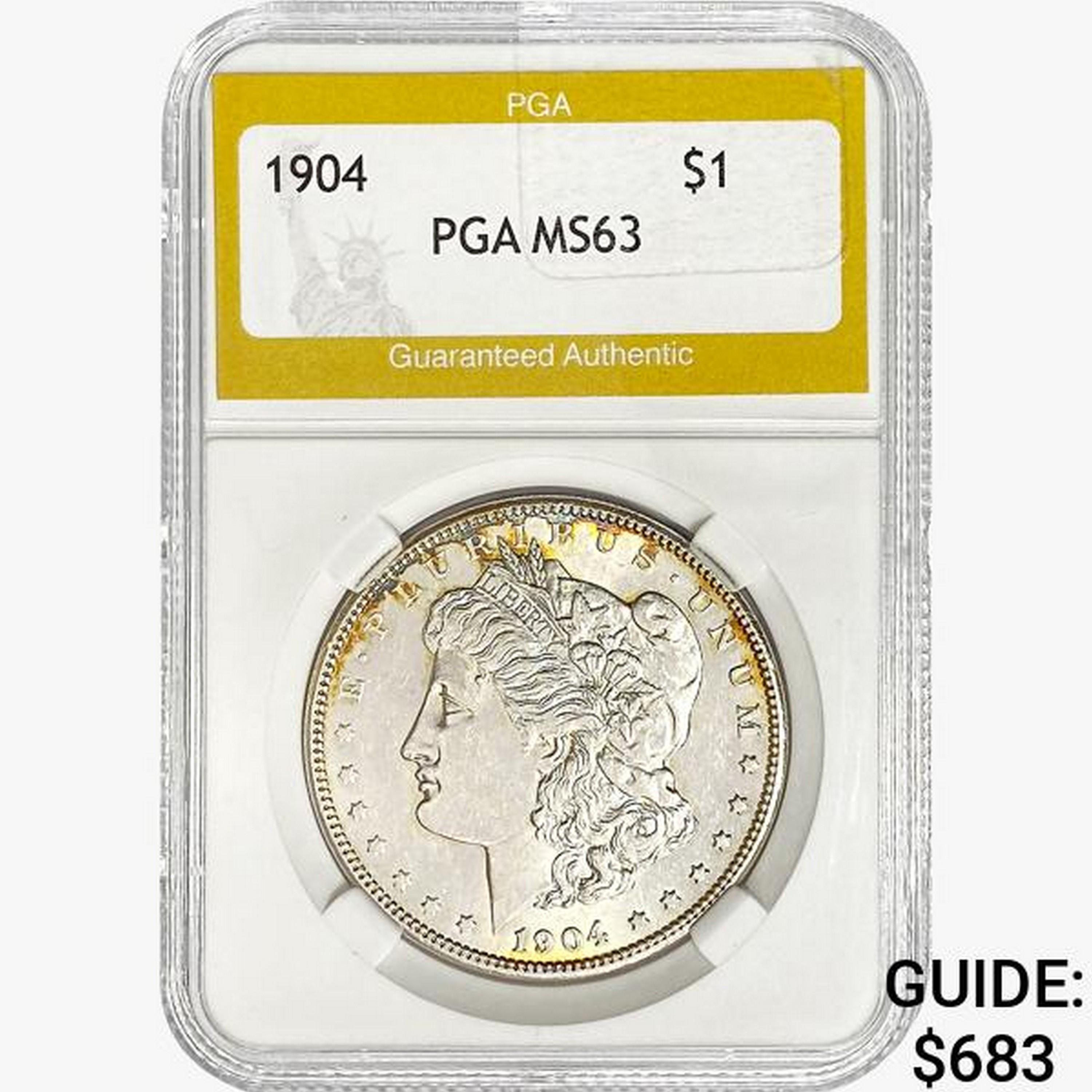 1904 Morgan Silver Dollar PGA MS63