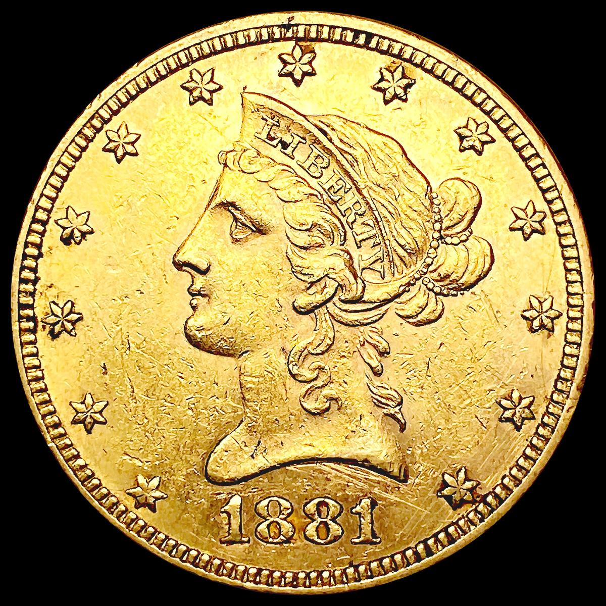 1881 $10 Gold Eagle CLOSELY UNCIRCULATED