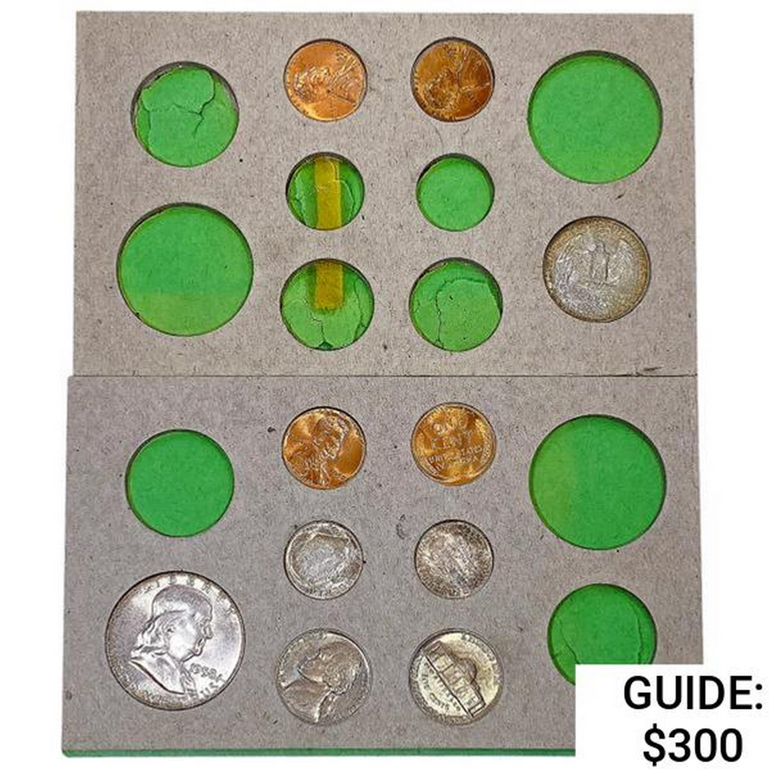 1958 UNC Dbl. Mint Set Incomplete [10 Coins]