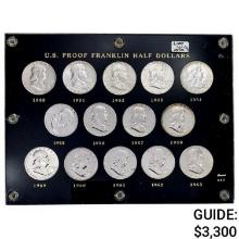 1950-1963 Proof Franklin Set [14 Coins]