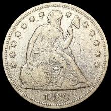 1869 Seated Liberty Dollar LIGHTLY CIRCULATED