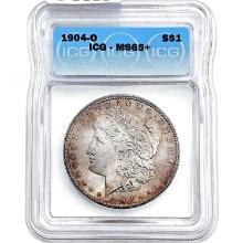 1904-O Morgan Silver Dollar ICG MS65+