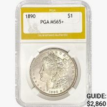 1890 Morgan Silver Dollar PGA MS65+