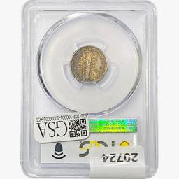 1924 Mercury Silver Dime PCGS MS64