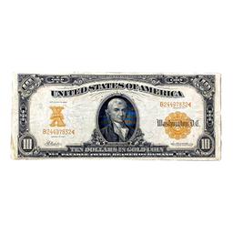 1907 $10 US Gold Certificate