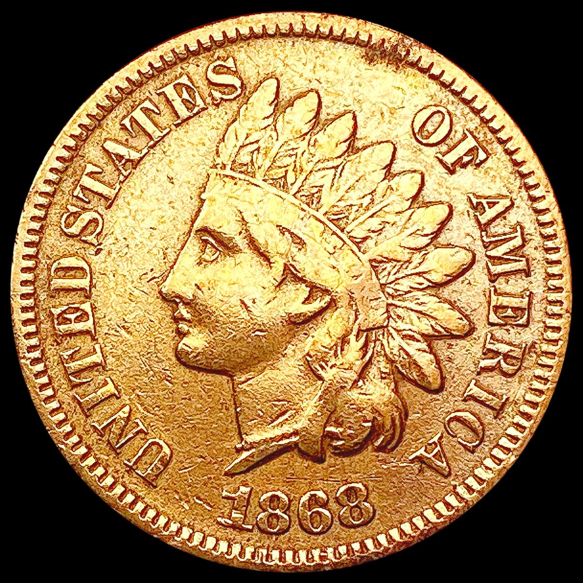 1868 Indian Head Cent NEARLY UNCIRCULATED