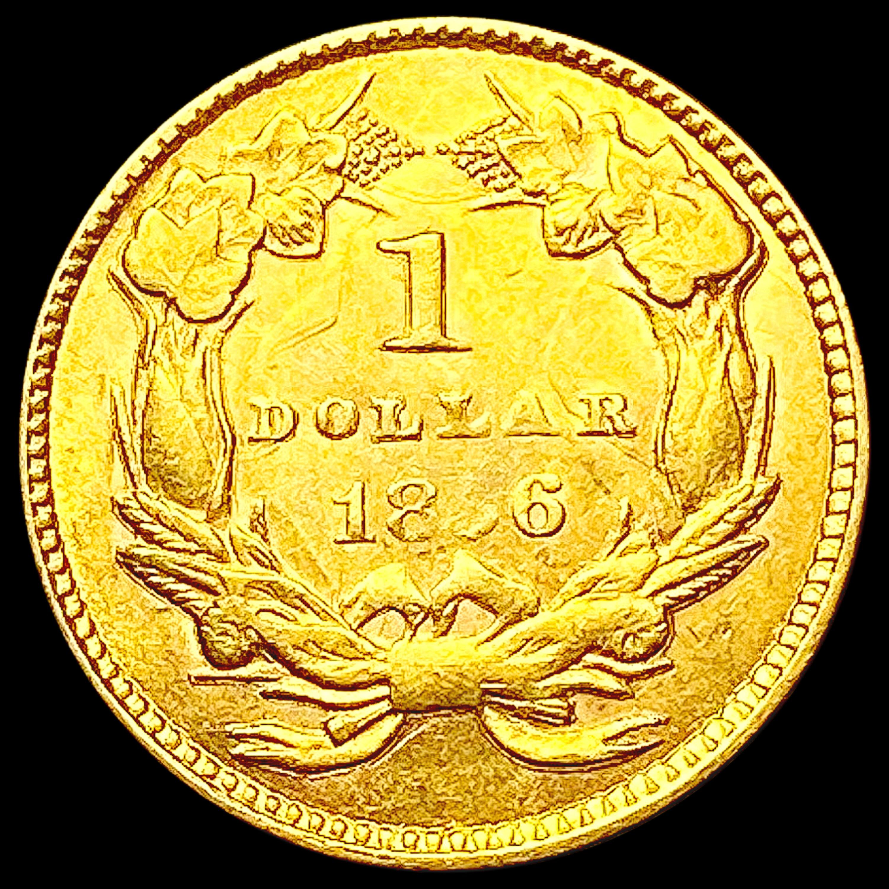 1856 Rare Gold Dollar CLOSELY UNCIRCULATED