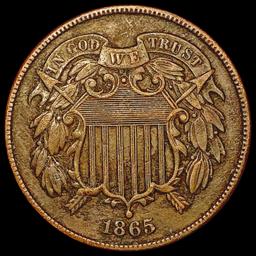 1865 Two Cent Piece NEARLY UNCIRCULATED