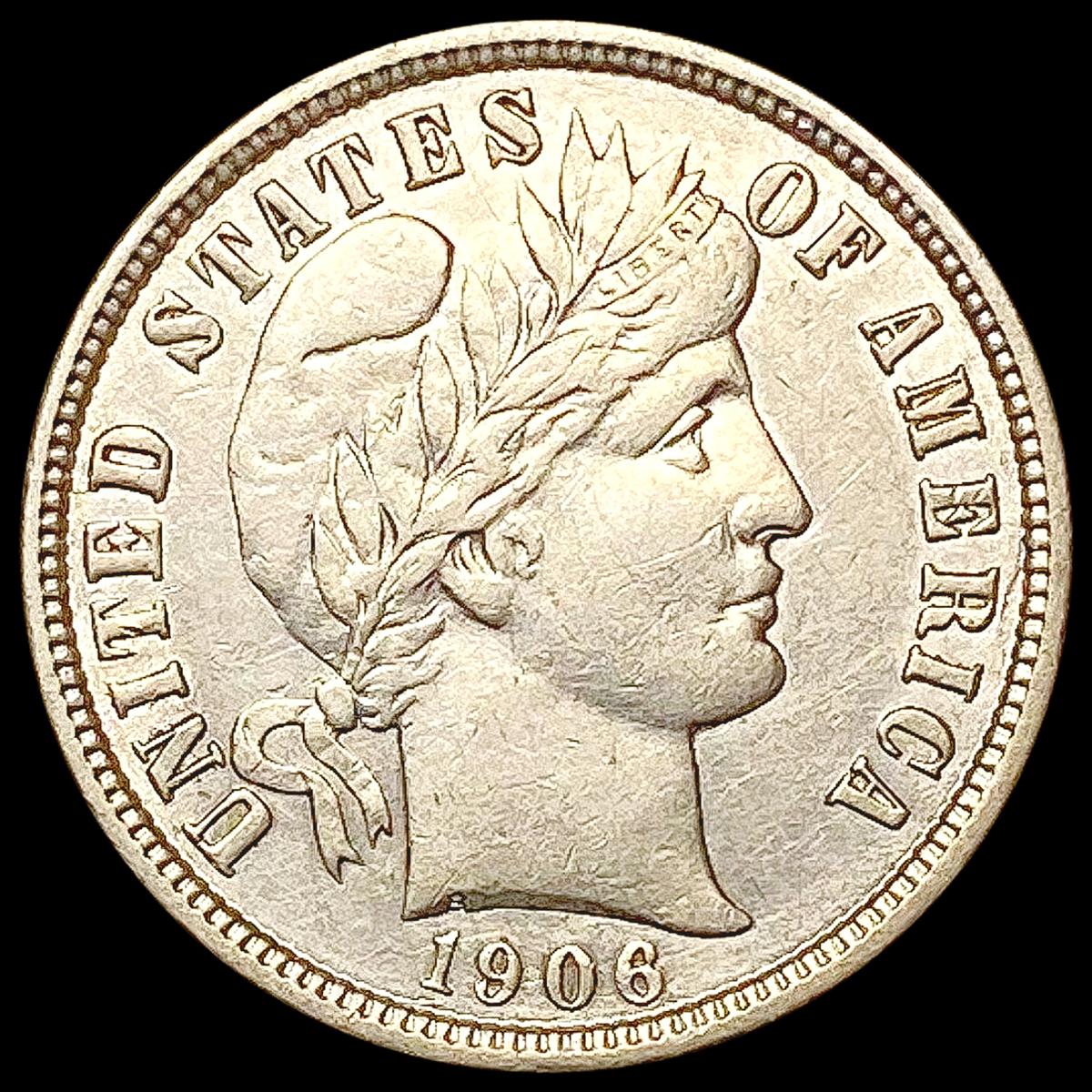 1906-D Barber Dime CLOSELY UNCIRCULATED