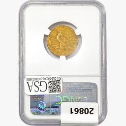 1914-D $5 Gold Half Eagle NGC AU55