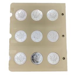 1988-2014 Canada Silver $5 Coin Book (27 Coins)