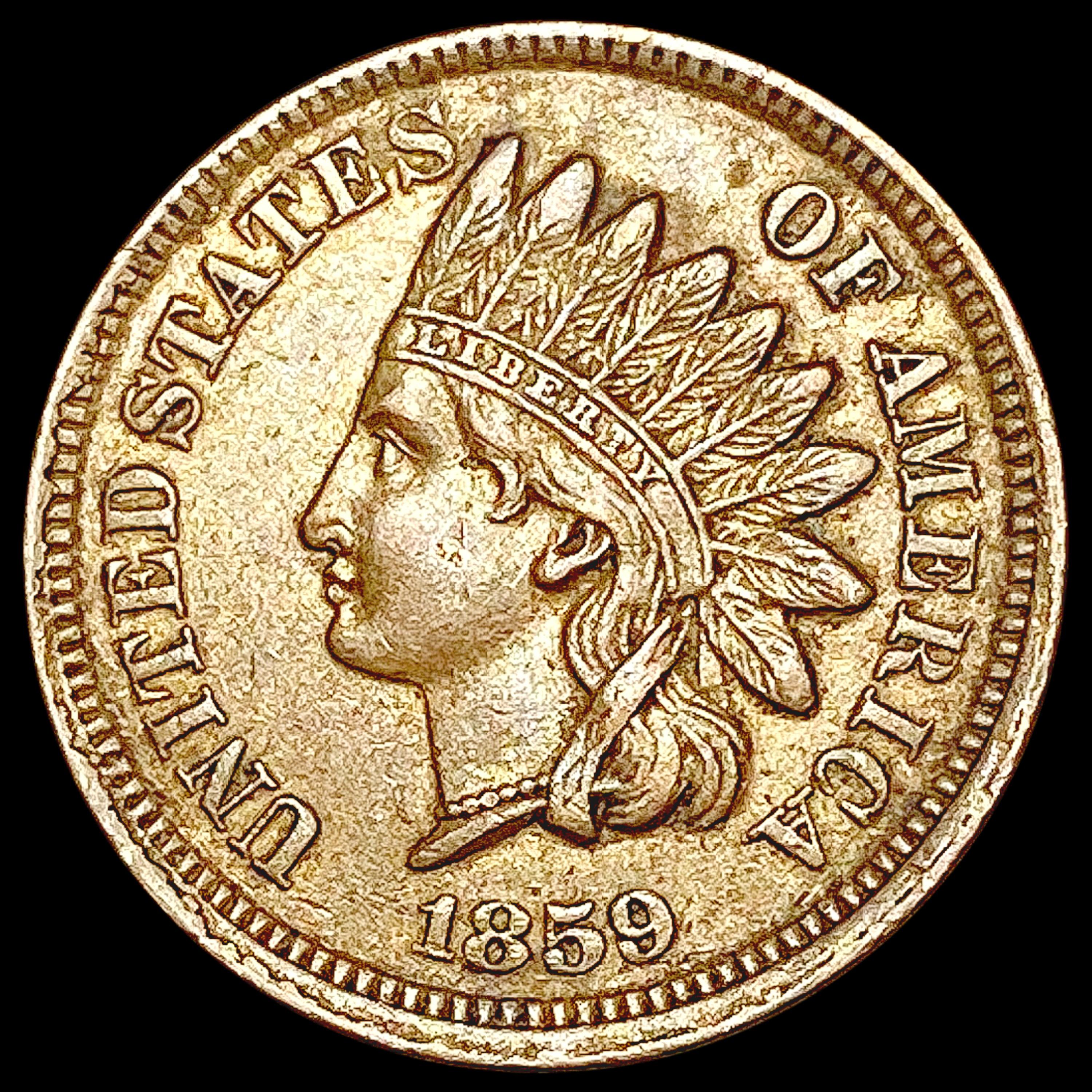 1859 Indian Head Cent CLOSELY UNCIRCULATED