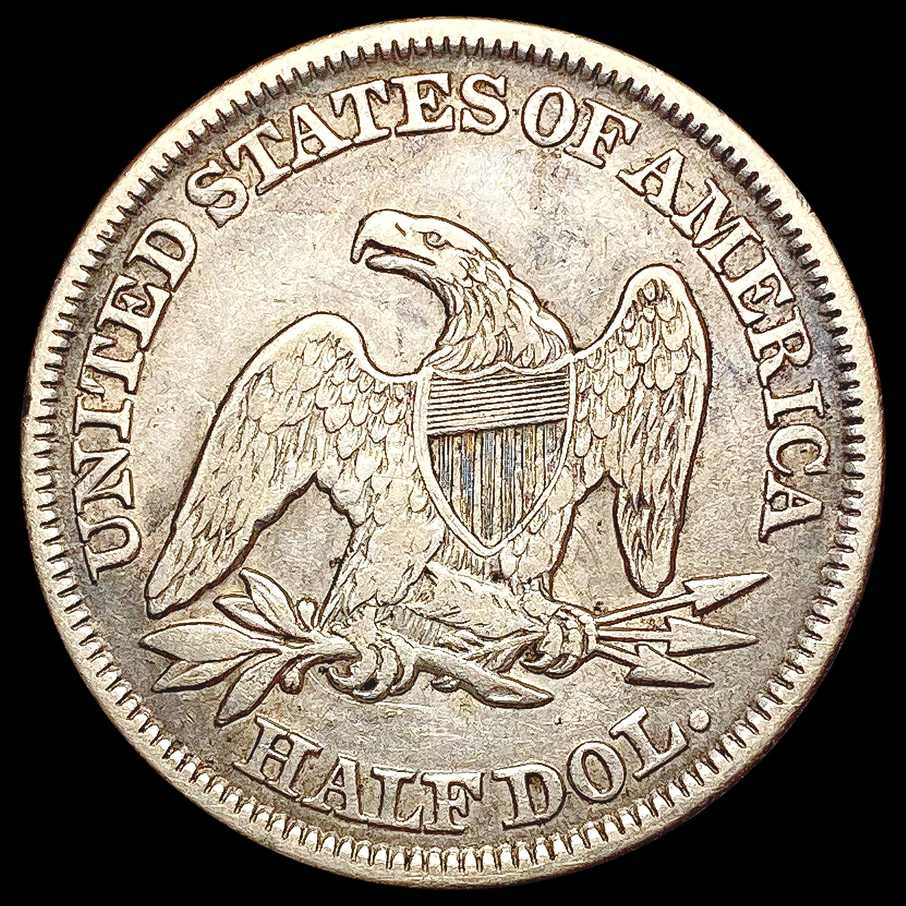 1854 Arws Seated Liberty Half Dollar NEARLY UNCIRC