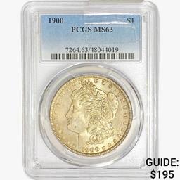 1900 Morgan Silver Dollar PCGS MS63