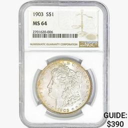 1903 Morgan Silver Dollar NGC MS64