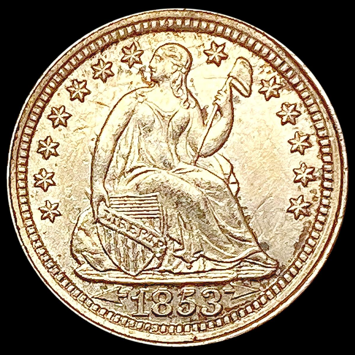 1853 Seated Liberty Half Dime UNCIRCULATED