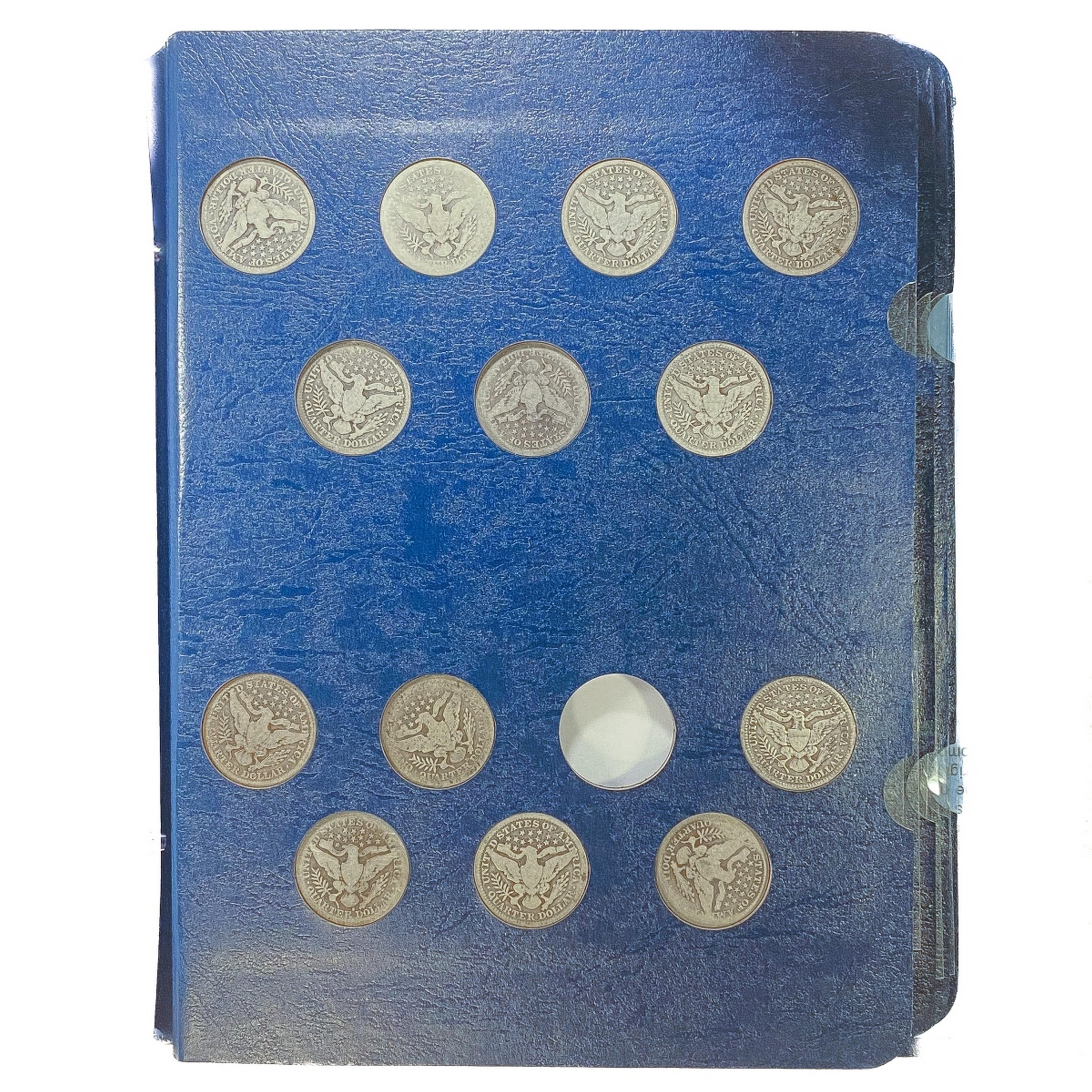 1892 Barber Quarter Book (71 Coins)