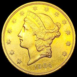 1904 $20 Gold Double Eagle CHOICE BU