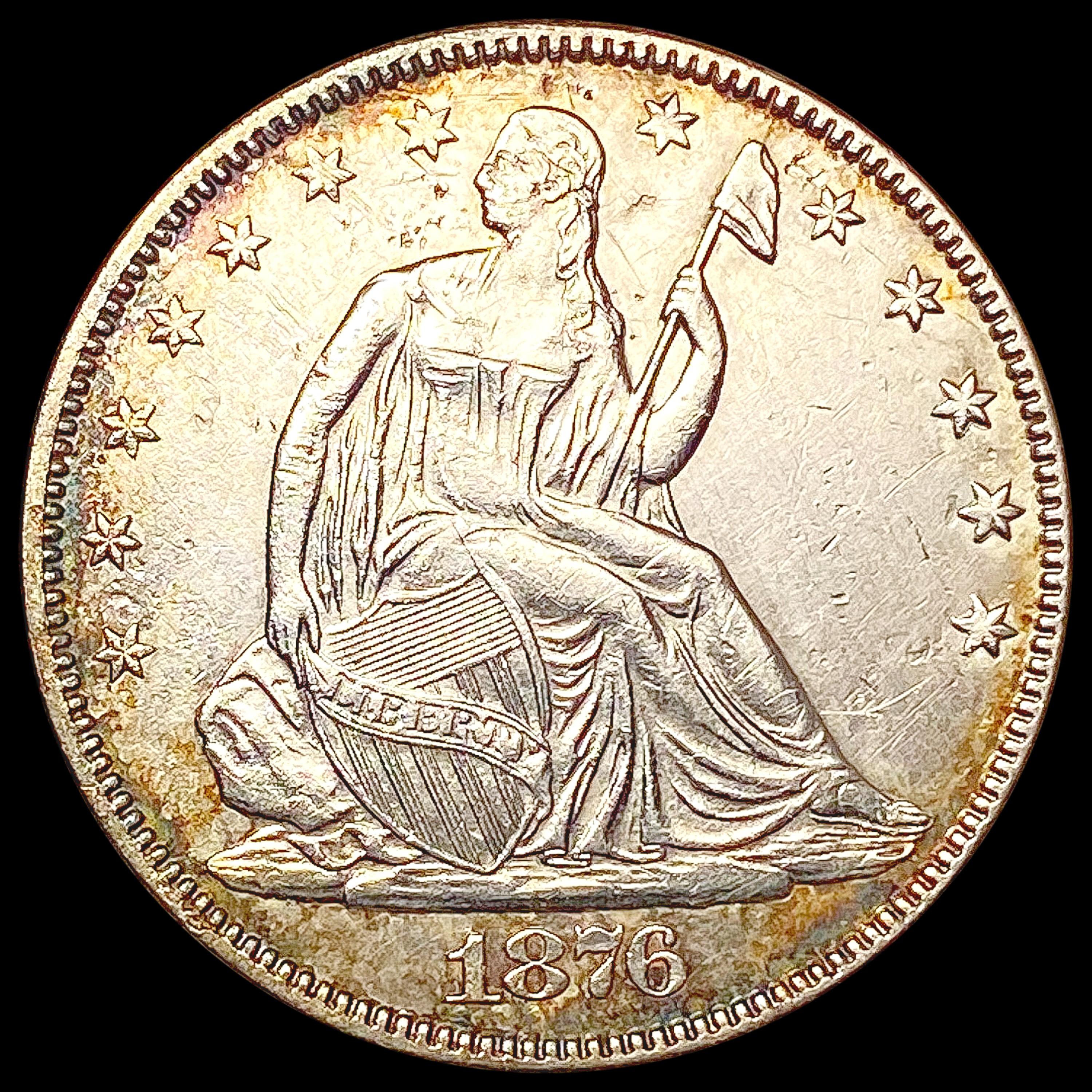 1876 Seated Liberty Half Dollar UNCIRCULATED