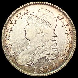 1818 Capped Bust Half Dollar NEARLY UNCIRCULATED