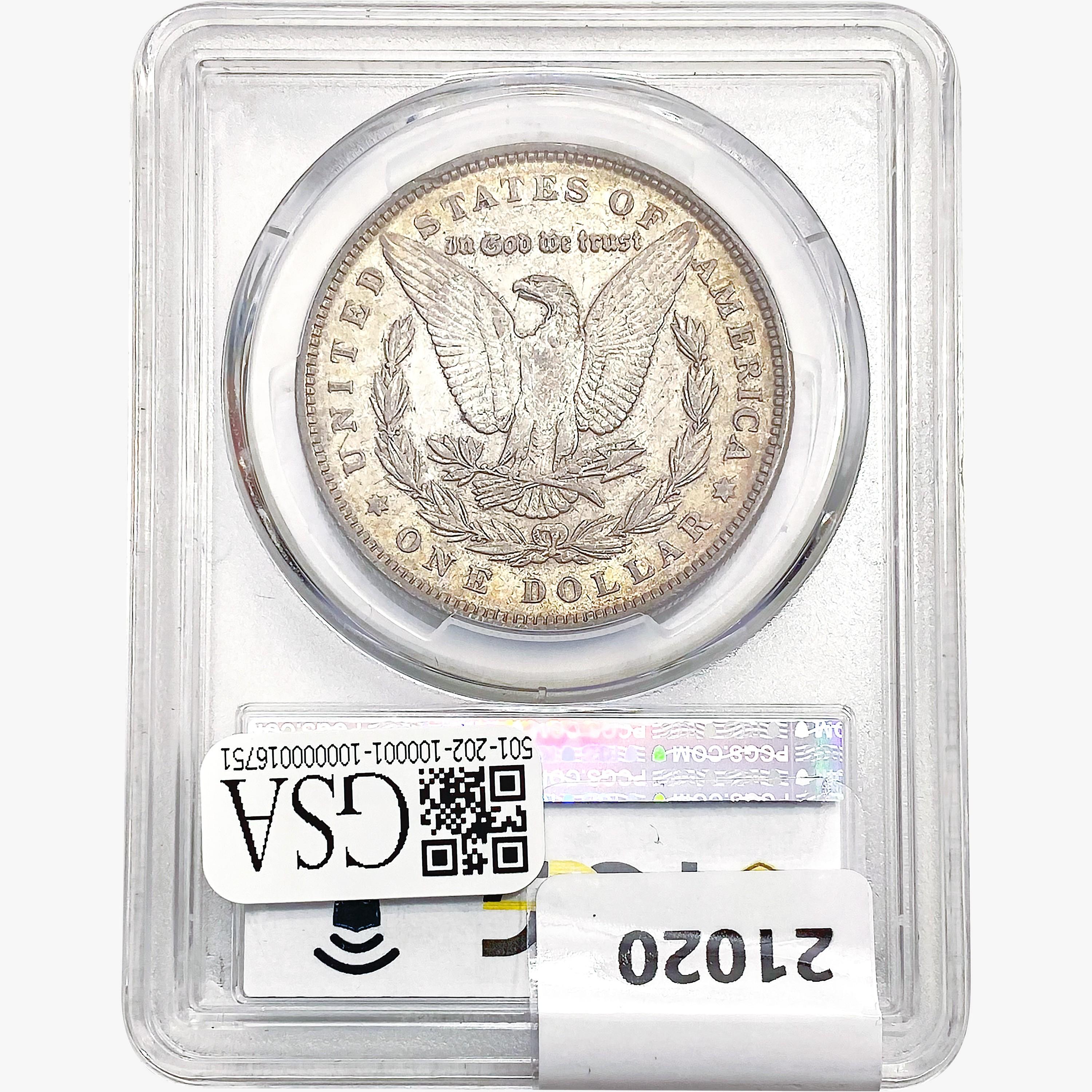 1892 Morgan Silver Dollar PCGS AU53