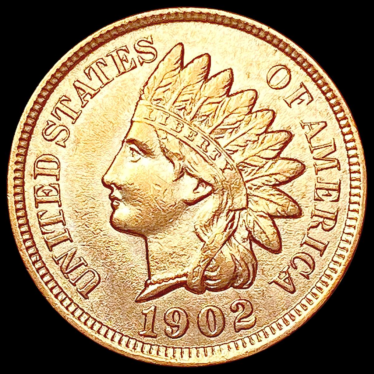 1902 RED Indian Head Cent GEM BU