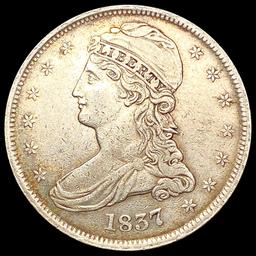 1837 Capped Bust Half Dollar NEARLY UNCIRCULATED