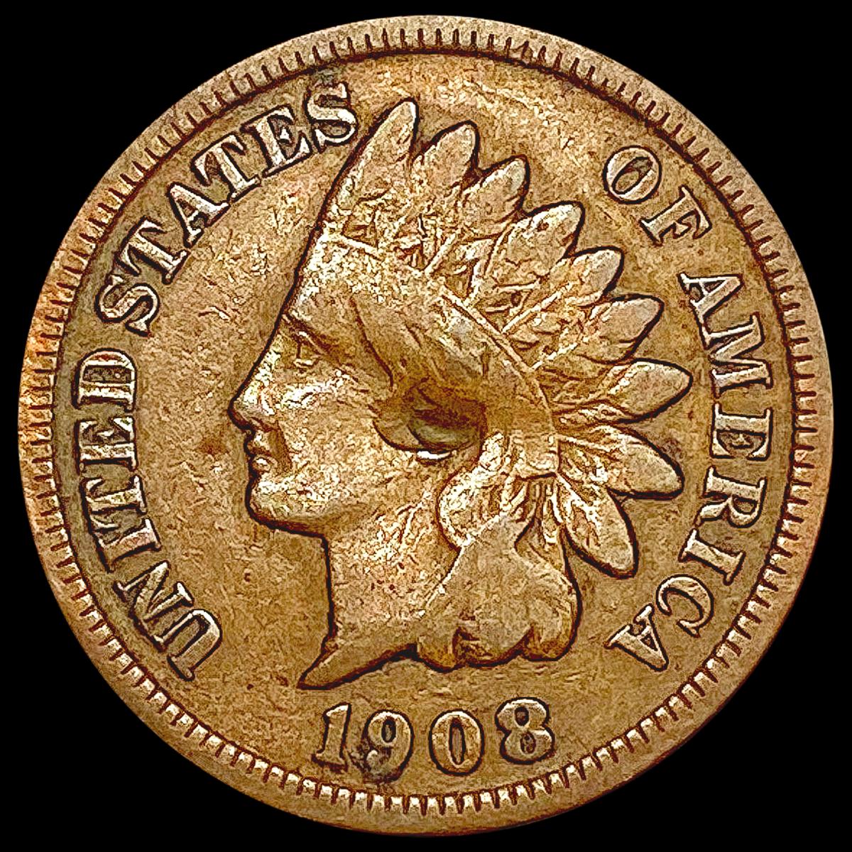 1908-S Indian Head Cent NICELY CIRCULATED