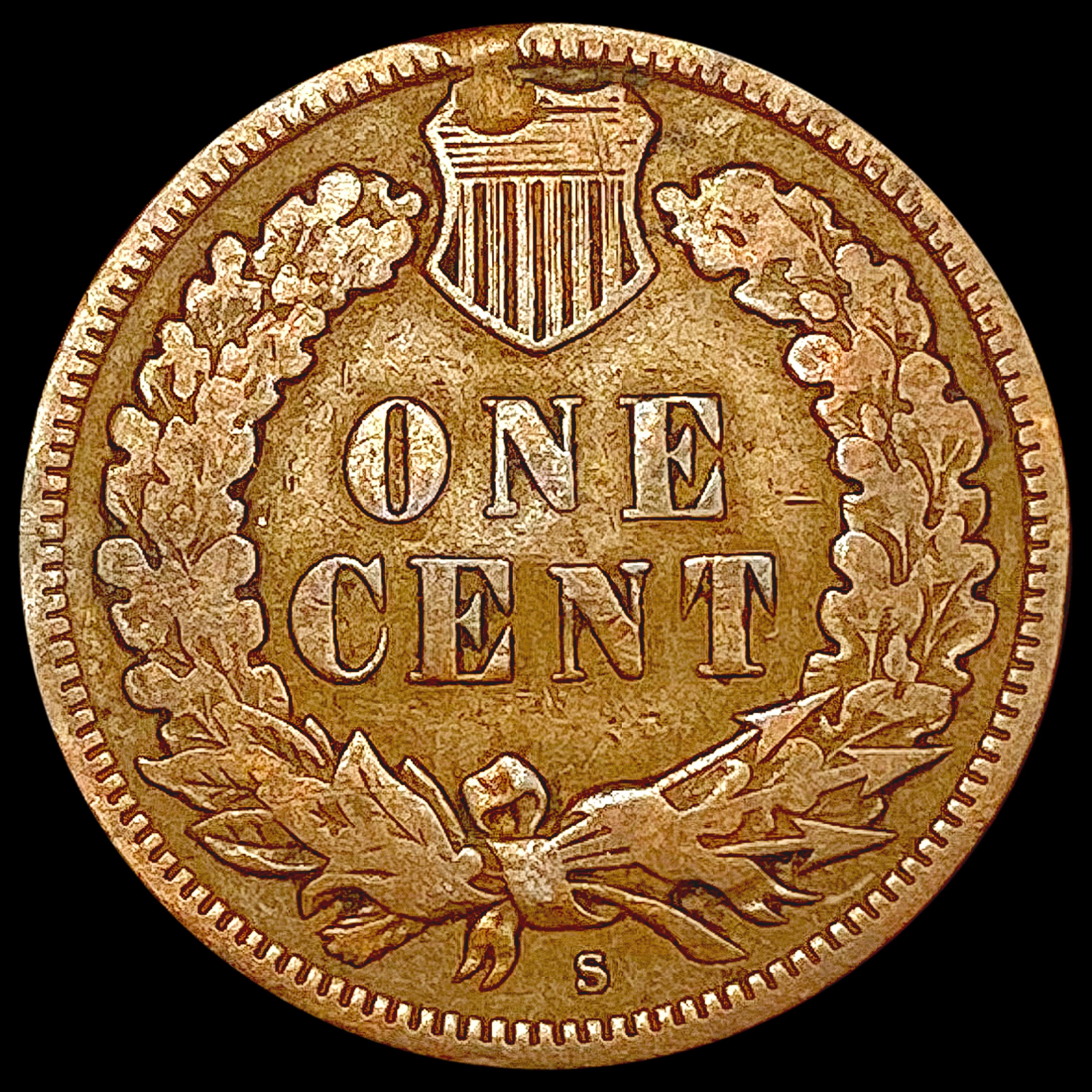 1908-S Indian Head Cent NICELY CIRCULATED