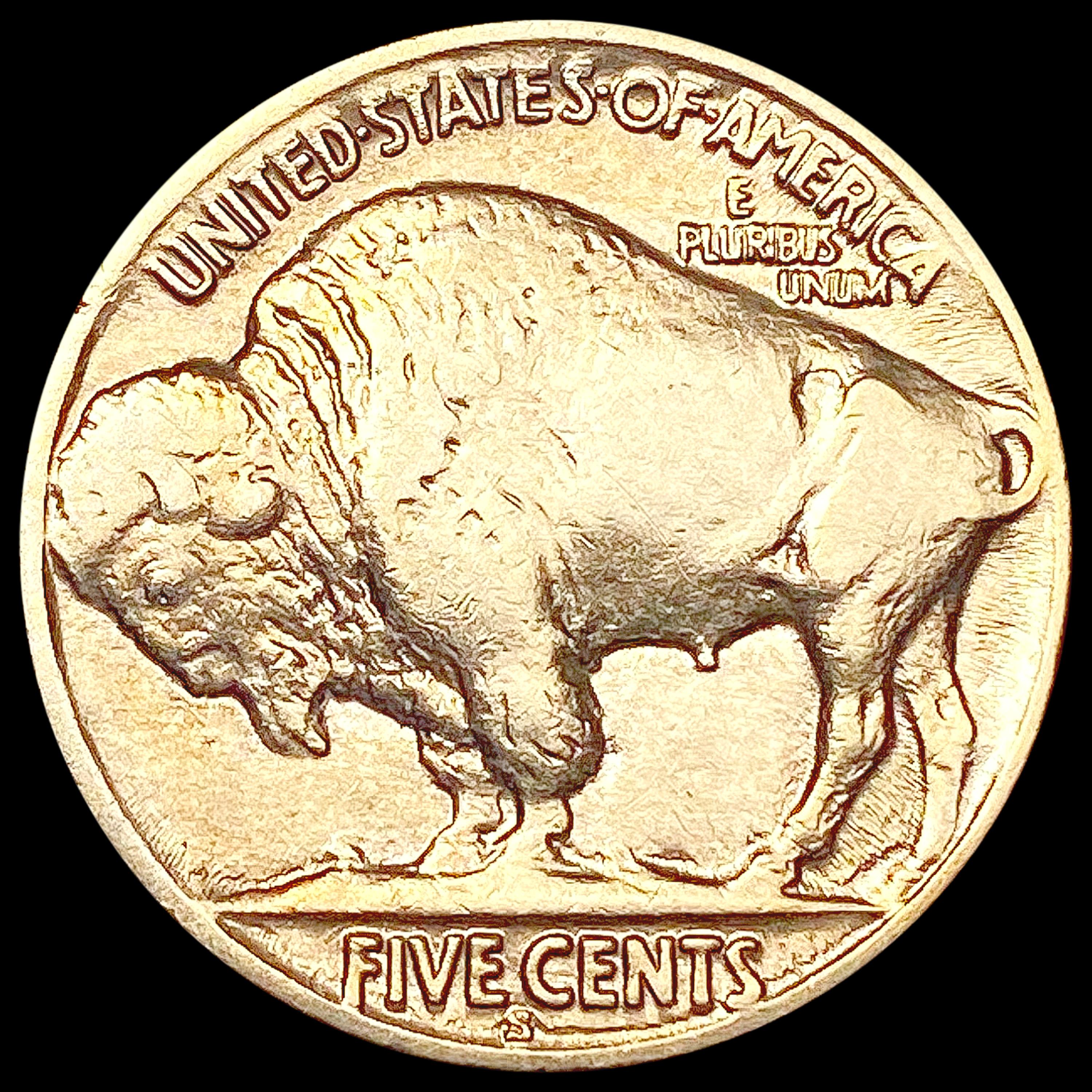 1928-S Buffalo Nickel CHOICE AU