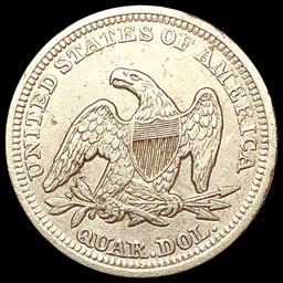 1854 Arws Seated Liberty Quarter NEARLY UNCIRCULAT