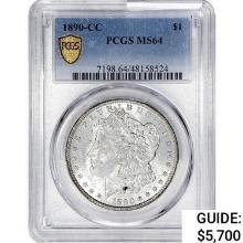 1890-CC Morgan Silver Dollar PCGS MS64