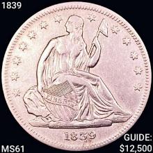 1839 Seated Liberty Half Dollar UNCIRCULATED