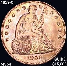 1859-O Seated Liberty Dollar NICELY CIRCULATED+