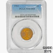 1903 Indian Head Cent PCGS MS64 RB