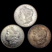 [3] Morgan Silver Dollars [1881-S, 1884-S, 1903] C