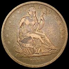 1839 Seated Liberty Half Dollar LIGHTLY CIRCULATED