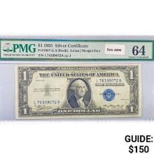 1935 $1 Silver Cert. PMG Ch UNC 64