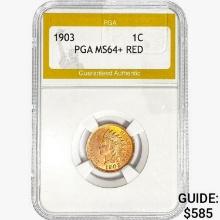 1903 Indian Head Cent PGA MS64+ RED