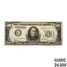 1934 $500 Fed Res Note