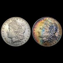 [2] Morgan Silver Dollars [1884-S, 1891[ UNCIRCULA